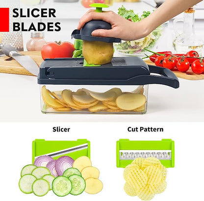 12-in-1 Multi-Functional Vegetable Cutter & Slicer