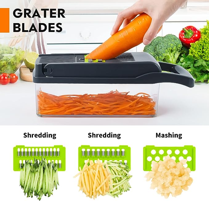 12-in-1 Multi-Functional Vegetable Cutter & Slicer